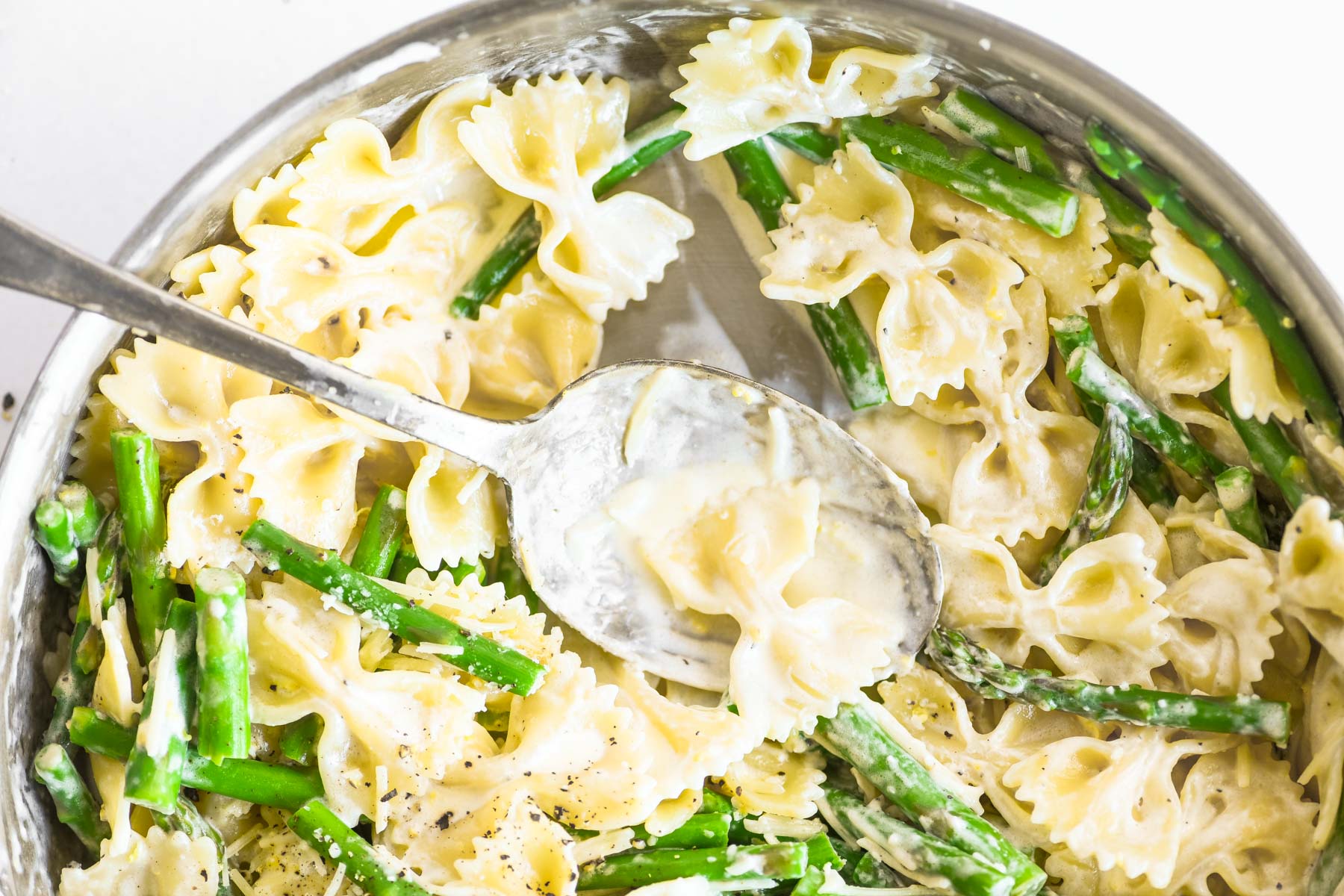 Creamy Lemon Asparagus Pasta: Healthy Spring Comfort Food Recipe